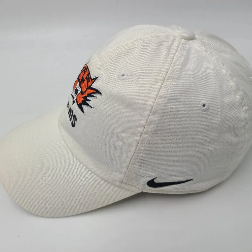 Nike Hat Strapback White Orange Tennis Swoosh Logo Ephrata‎ High School Tigers